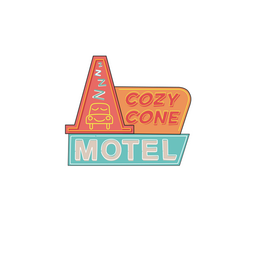 Cozy Cone 3" sticker