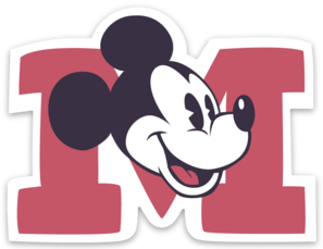 Varsity Mouse 3" sticker